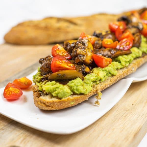 Baguette avo & champignon